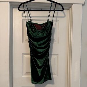 Windsor Green Velvet Dress